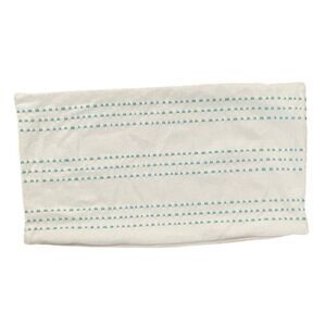 Lauren Ralph Lauren White Cotton Lumbar Pillow Cover 14x25 Blue Green Accents